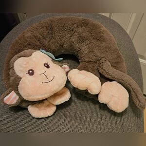 Plush Monkey Travel Neck Pillow
